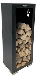 Drvarnica Remundi od crnog čelika širine 50 cm