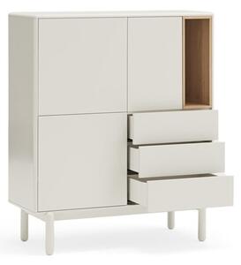 Krem komoda 100x120x40 cm Corvo – Teulat