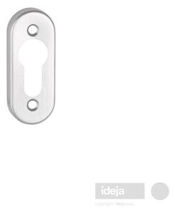 Rozeta Brialma ovalna F1 srebro <span> za kvaku ili cilindar </span> Kvaka
