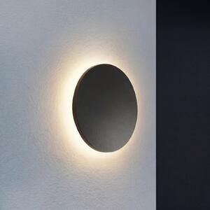 Lindby Selinel vanjska zidna LED svjetiljka, crna, 23 cm, kućni broj, Crno, Metal