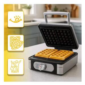 Retoo -OR1330 Aparat za Vafle – 1400 W, XXL Aparat za 2 Vafla s Podesivom Temperaturom