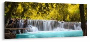 Slika - Vodopad, sa svijetlim bojama (120x50 cm)
