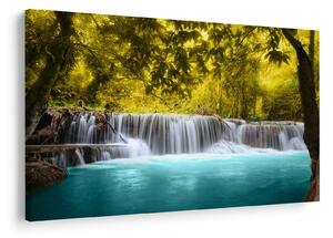 Slika - Vodopad, sa svijetlim bojama (90x60 cm)