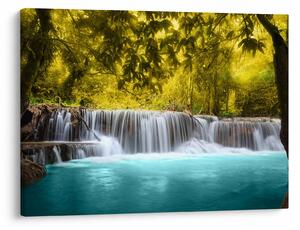 Slika - Vodopad, sa svijetlim bojama (70x50 cm)