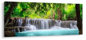 Slika - Vodopad, tirkizna (120x50 cm)