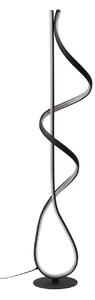 Podne Lampa Lucande, Rodado, Crno, Dnevna soba, Metal, Moderan