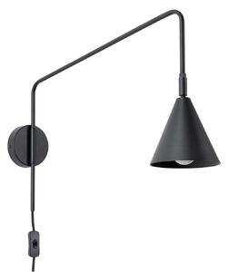 Zidne Svjetiljka SOLLUX LIGHTING, LYS, Crno, Dnevna soba, Metal, Skandinavski