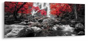 Slika - Slapovi u jesenskom pejzažu (120x50 cm)
