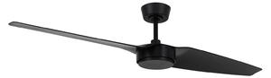 Stropni ventilator Condor, crni, DC, tihi, Ø 137 cm - Beacon Beacon Lighting, Condor, Crno, Dnevna soba, Plastika, Moderan