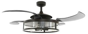 Fanaway Classic stropni ventilator s rasvjetom, crni, tihi, Beacon Beacon Lighting, Fanaway Classic, Sivo, Dnevna soba, Plastika, Moderan