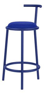Plava metalna barska stolica (visine sjedala 68 cm) Hogo – noo.ma