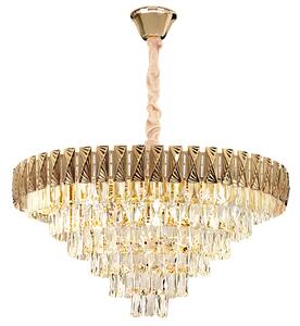 Visilica s kristalima G061-CP 80CM GOLD