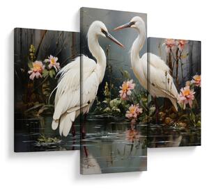 Slika - Bijeli ždralovi (90x60 cm)