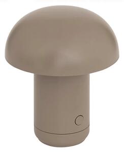 LED stolna lampa FUNGHI 11,2 cm, smeđa