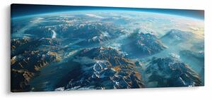 Slika - Pogled iz svemira (120x50 cm)