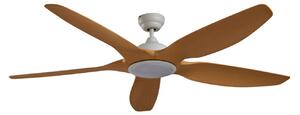 Omendo LED stropni ventilator bijeli CCT DC tihi - Lucande Lucande, Omendo, prigušiv, Bijela, Dnevna soba, Metal, Moderan