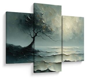 Slika - Uljana slika stabla s oceanom (90x60 cm)
