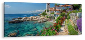 Slika - Slikovito primorsko mjesto (120x50 cm)