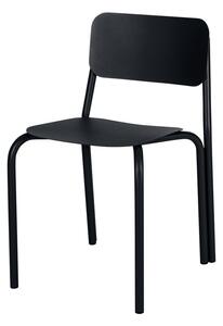Crna metalna vrtna stolica Kei – noo.ma
