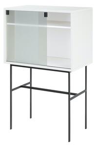 Sivo-bež vitrina s kliznim vratima 70x109x40 cm Lekko – noo.ma