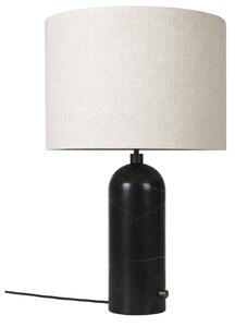Stolne Lampa GUBI, prigušiv, Crno, Dnevna soba, Mramor