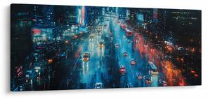 Slika - Veliki grad, ulje na platnu (120x50 cm)