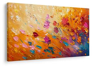 Slika - Slikanje šarenog cvijeća (90x60 cm)