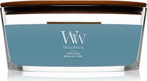Woodwick Terra Haze mirisna svijeća s drvenim fitiljem (hearthwick) 453 g