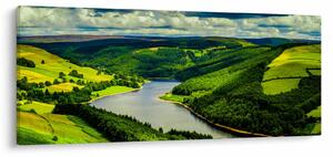 Slika - Zeleni krajolik (120x50 cm)