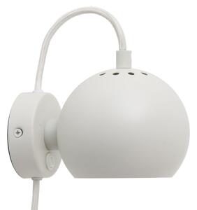 Zidne Svjetiljka FRANDSEN, Ball Magnet, Bijela, Dnevna soba, Metal, Dizajn