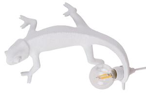 Stolne Lampa SELETTI, Chameleon Lamp Going Up, Bijela, Dnevna soba, Plastika, Dizajn