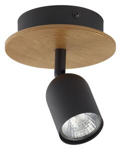 Reflektorska svjetiljka TOP WOOD 1xGU10/10W/230V crna/drvo