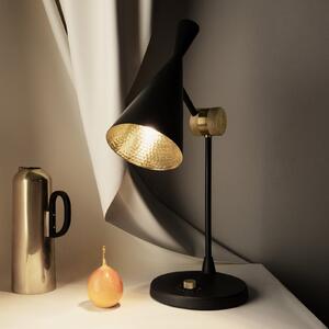 Stolne Lampa Tom Dixon, Beat Table, prigušiv, Crno, Dnevna soba, Metal, Dizajn