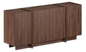 Komoda u dekoru oraha s rupom za kabele u tamnoj prirodnoj boji 180x80x45 cm Dorma – Kalune Design