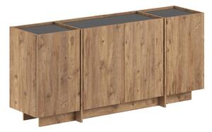 Komoda u dekoru bora s rupom za kabele u prirodnoj boji 180x80x45 cm Dorma – Kalune Design