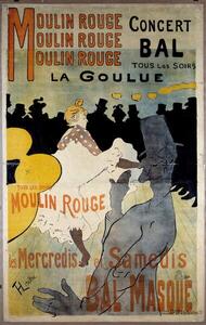 Reprodukcija Poster for the red mill, Toulouse-Lautrec, Henri de