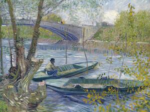 Reprodukcija Fishing in Spring, Vincent van Gogh