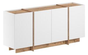 Bijela komoda u dekoru bora s rupom za kabele 180x80x45 cm Dorma – Kalune Design
