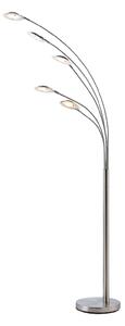 Podne Lampa Lindby, Anea, Metalik, Dnevna soba, Metal, Moderan