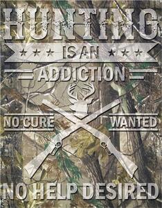 Metalni znak Hunting Cure, (31.75 x 40.64 cm)