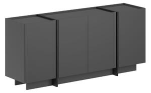 Antracitno siva komoda s rupom za kabele 180x80x45 cm Dorma – Kalune Design