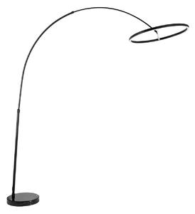 Podne Lampa Lucande, Virvera, Crno, Dnevna soba, Metal, Moderan
