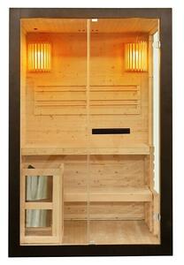 Sanotechnik Finska sauna Panorama Black (D x Š x V: 120 x 130 x 200 cm, 3,5 kW)