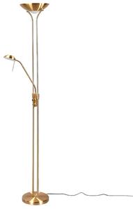 Podne Lampa Lindby, Josefin, prigušiv, Zlato / mjed, Dnevna soba, Metal, Moderan