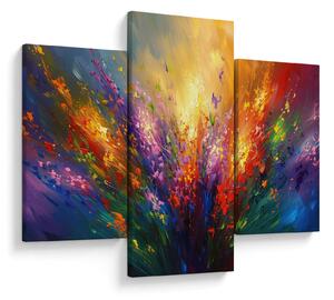 Slika - Apstrakcija cvijeća (90x60 cm)