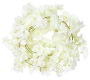 VidaXL Vijenci od umjetnog cvijeća 6 kom boje bijele 180 cm