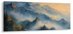Slika - Naslikan planinski pejzaž (120x50 cm)
