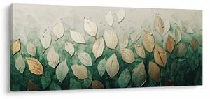 Slika - Zlatno-zeleno lišće (120x50 cm)