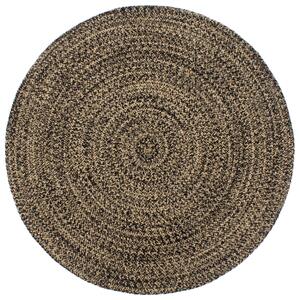 VidaXL Ručno rađeni tepih od jute crno-smeđi 210 cm