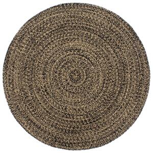VidaXL Ručno rađeni tepih od jute crno-smeđi 240 cm